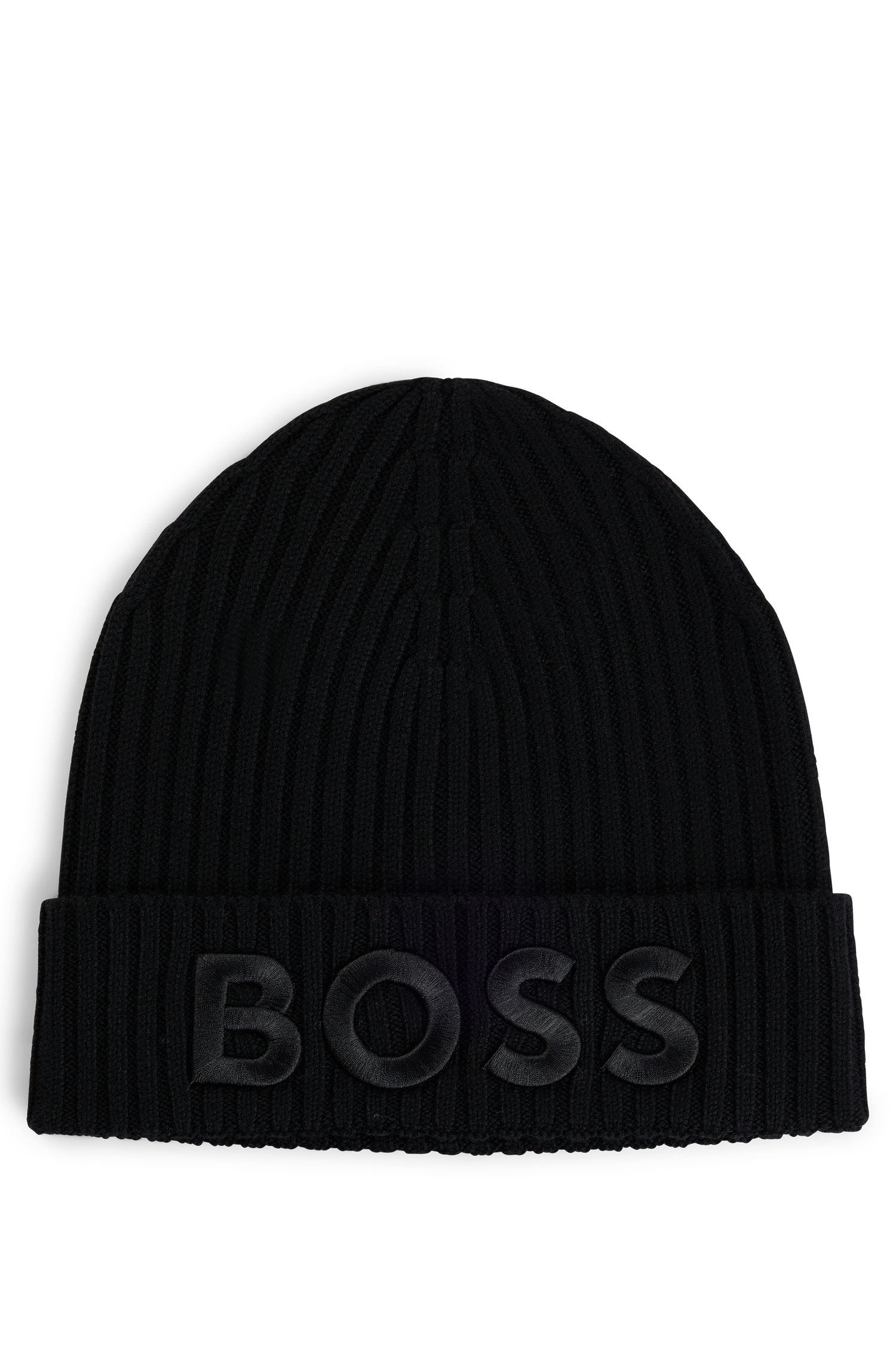 BLACK // KNITTED BEANIE LARA_HAT