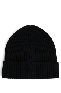 BLACK // KNITTED BEANIE LARA_HAT