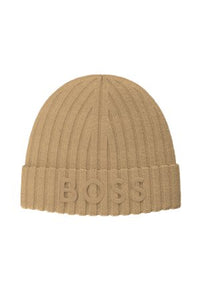 MEDIUM BEIGE // KNITTED BEANIE LARA_HAT