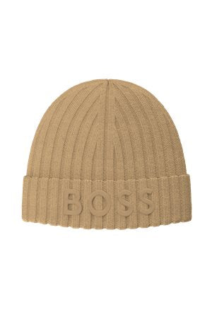 MEDIUM BEIGE // KNITTED BEANIE LARA_HAT