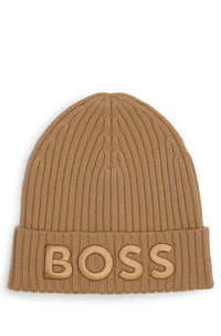 MEDIUM BEIGE // KNITTED BEANIE LARA_HAT