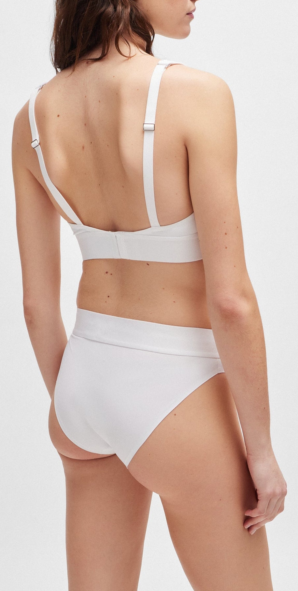 Boss" elastic band briefs - White