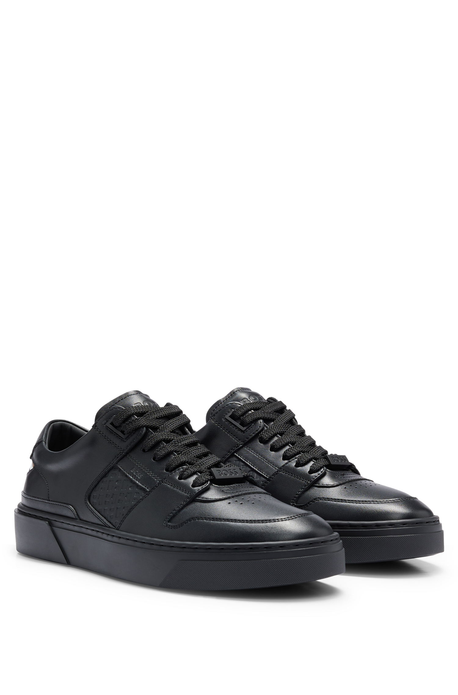 Gary leather trainers - Black