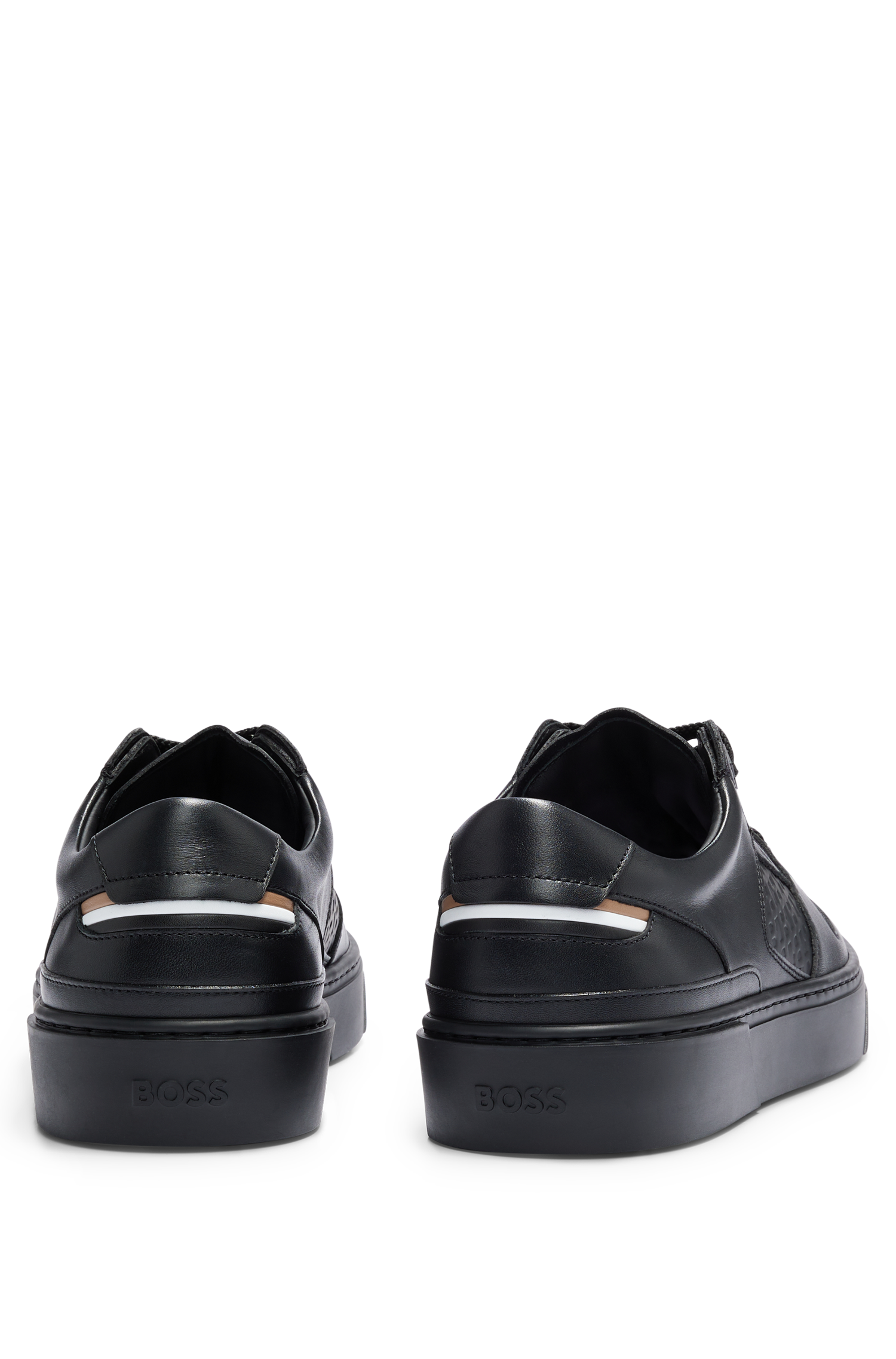 Gary leather trainers - Black