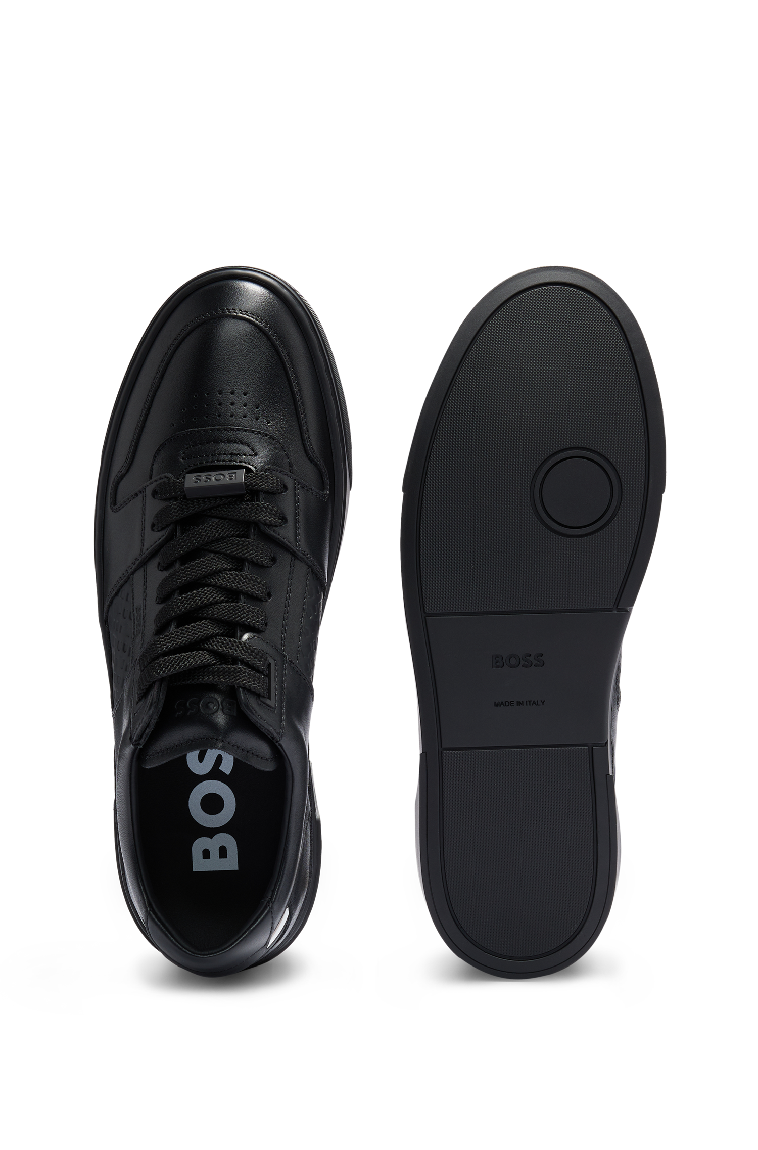 Gary leather trainers - Black