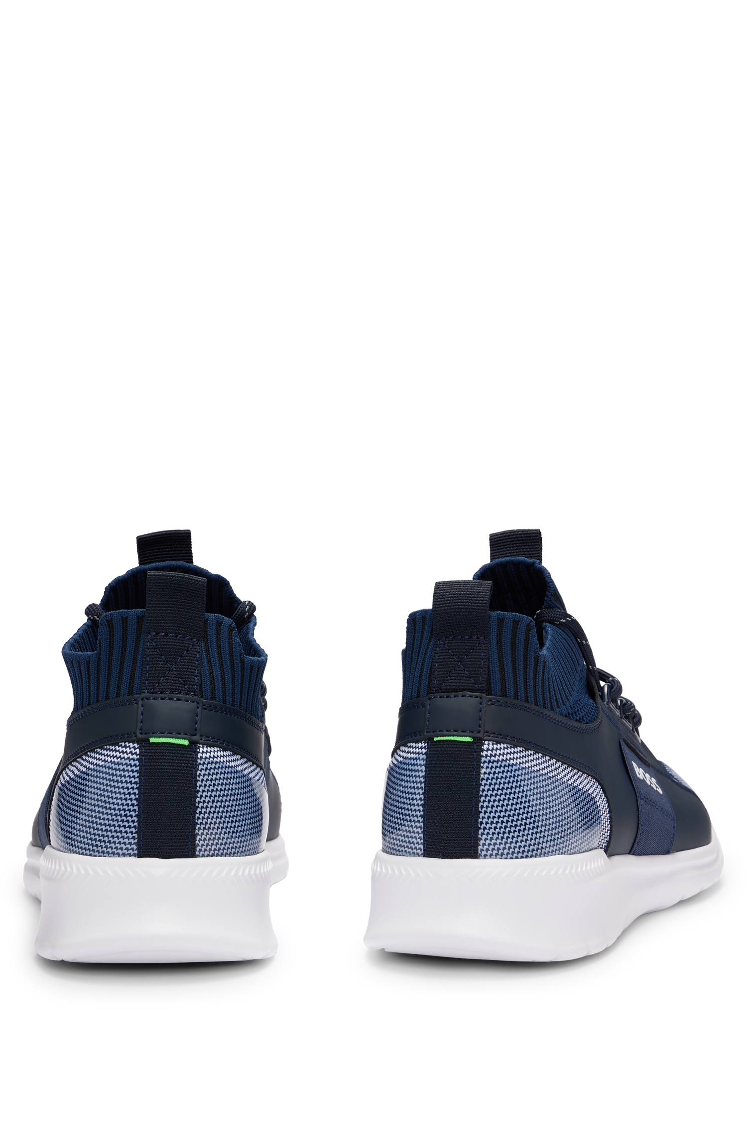 DARK BLUE // LACE-UP TRAINERS EXTREME_RUNN_KNIT_N