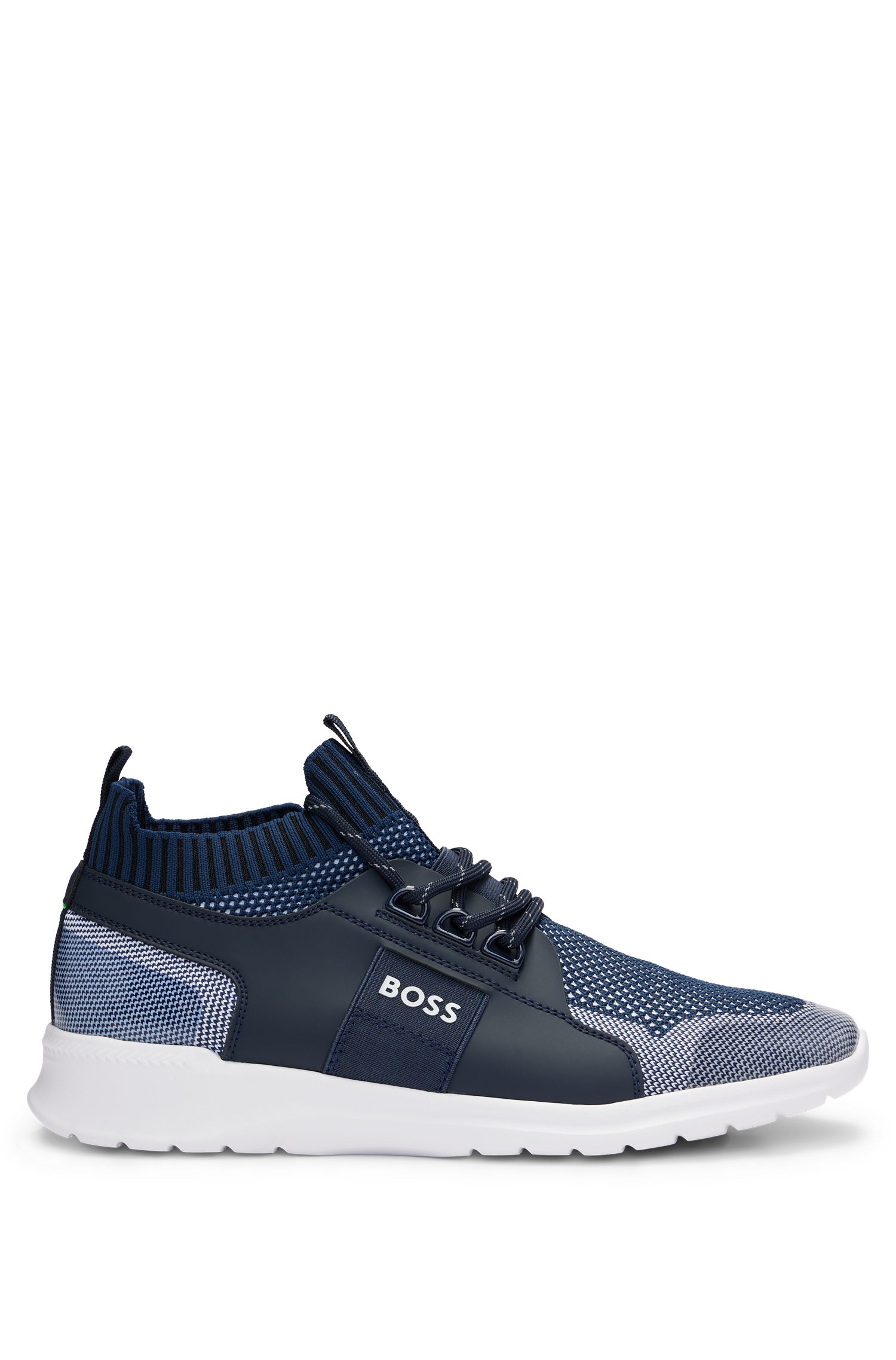DARK BLUE // LACE-UP TRAINERS EXTREME_RUNN_KNIT_N