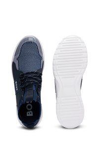 DARK BLUE // LACE-UP TRAINERS EXTREME_RUNN_KNIT_N
