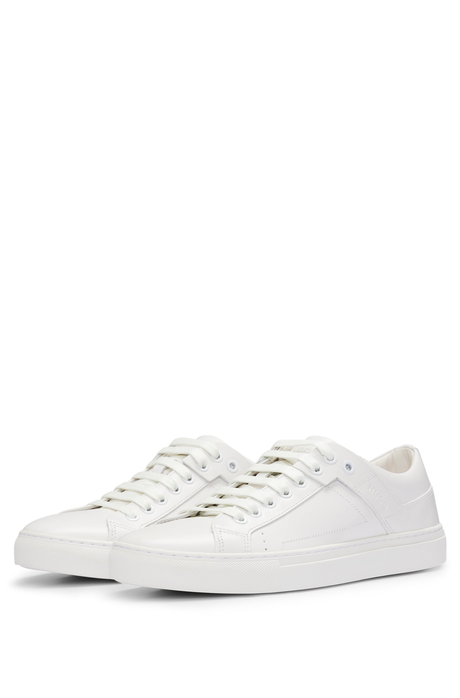 Futurism leather trainers - White