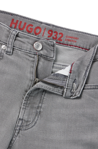 Jean extra slim à boutons et zip - Medium Grey
