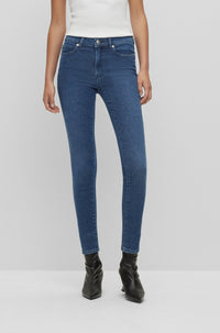 Jean slim à boutons et zip - Bright Blue