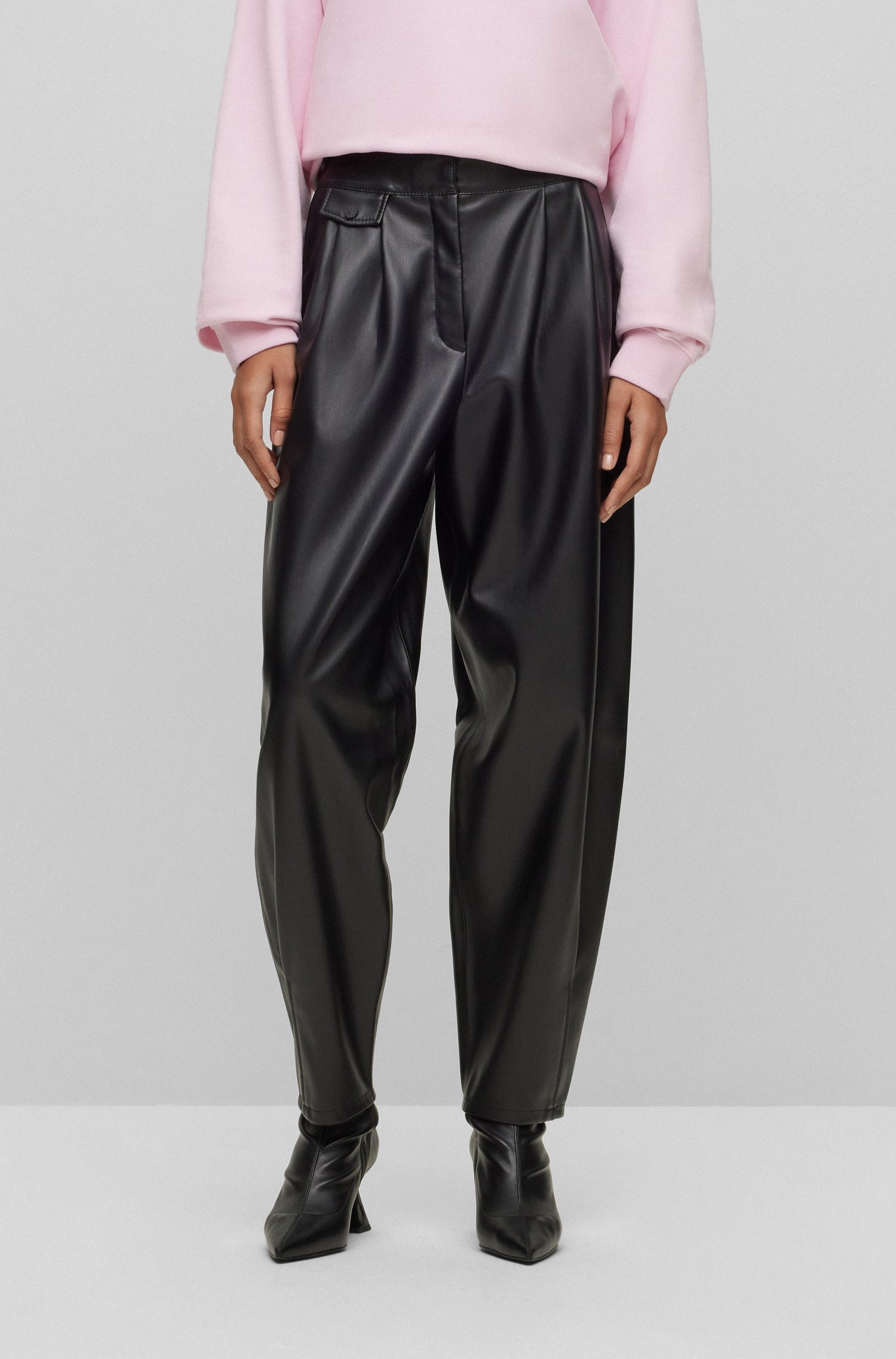 BLACK // CASUAL TROUSERS HESIZILA-1