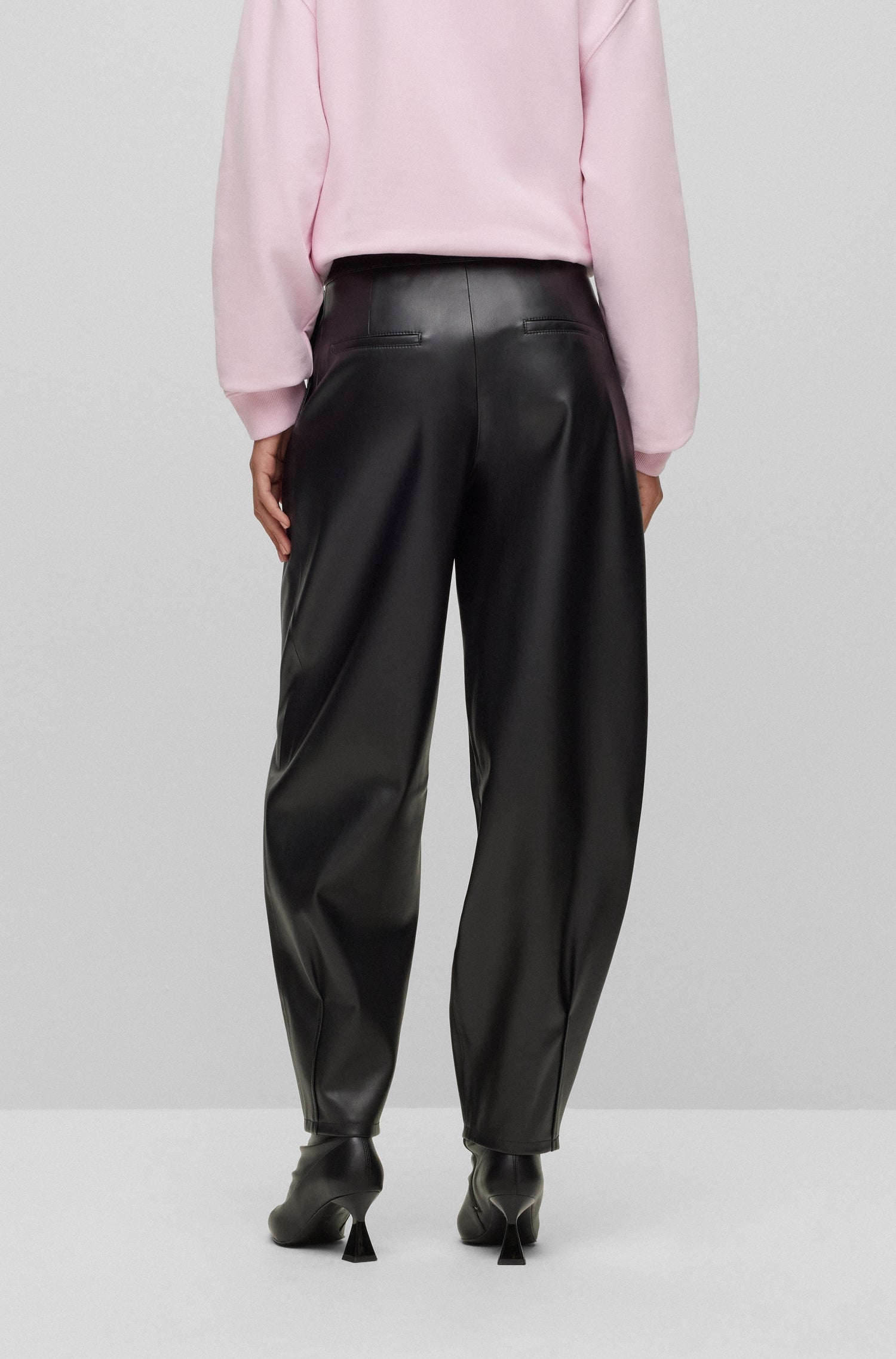 BLACK // CASUAL TROUSERS HESIZILA-1
