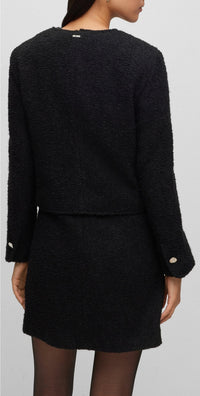 Jesetta wool blend jacket - Black
