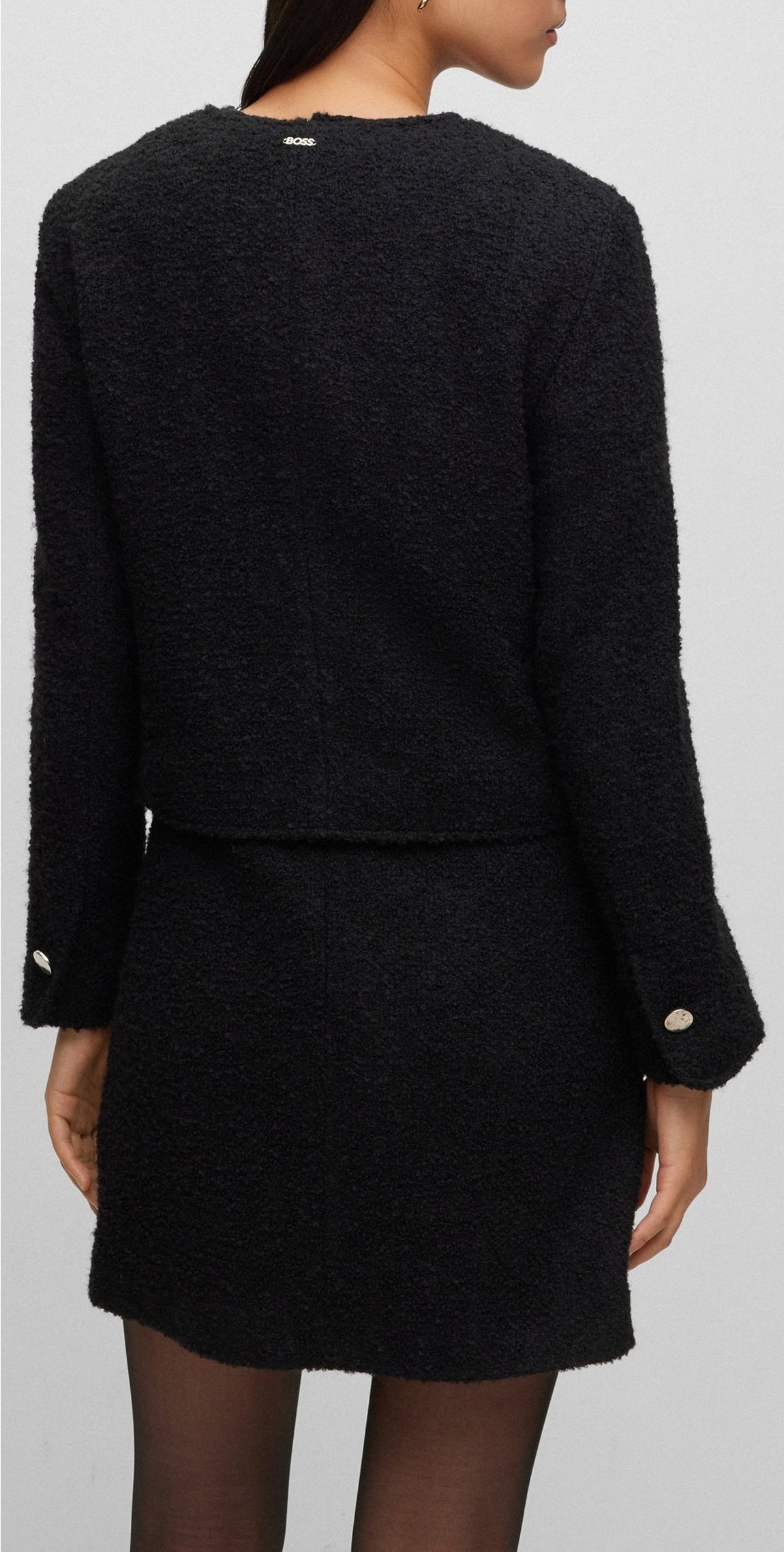 Jesetta wool blend jacket - Black