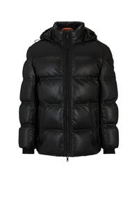 Doudoune Joholo en cuir - Black