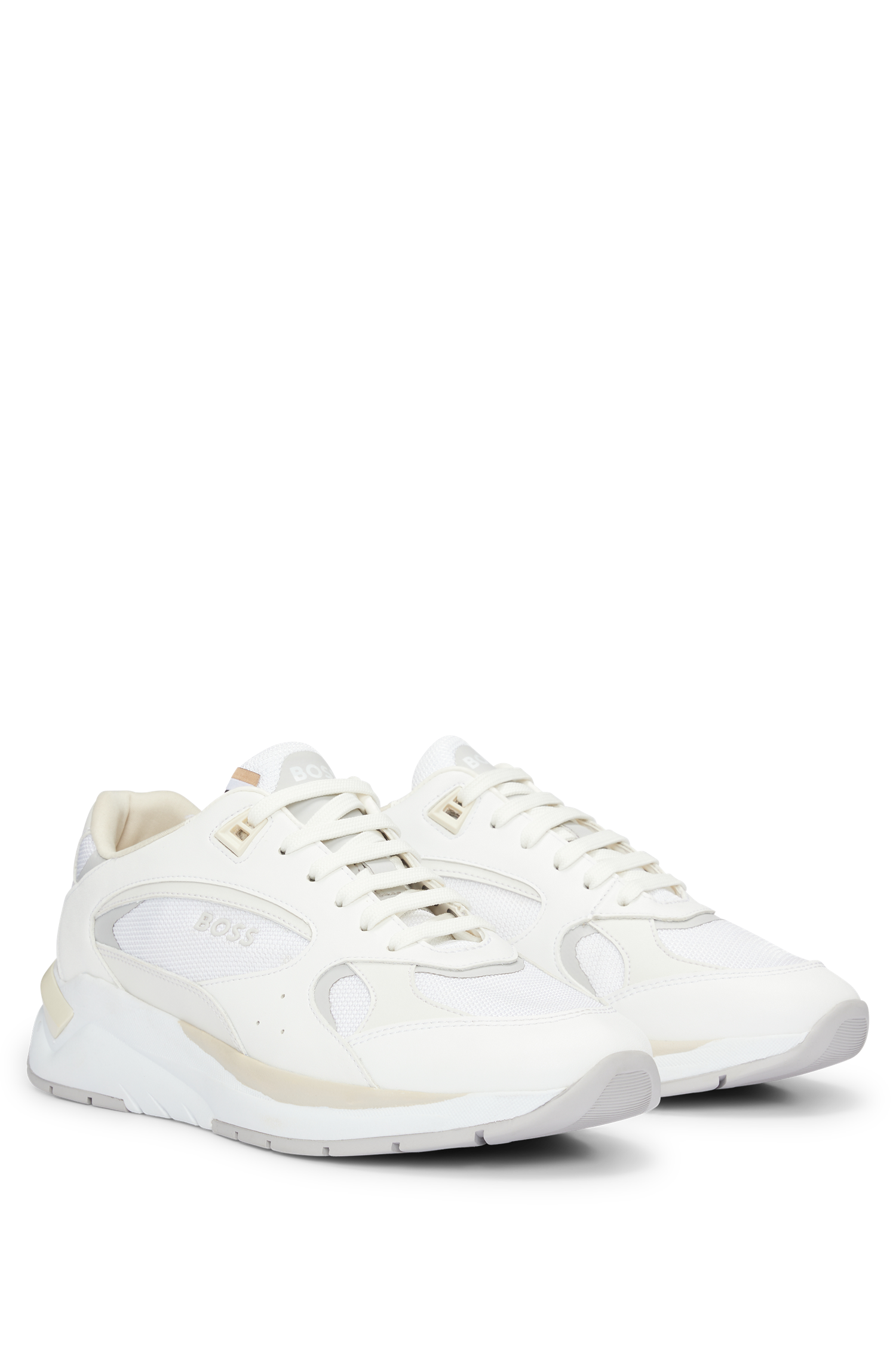 Skylar leather trainers - Natural