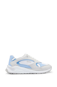 Skylar leather trainers - Open Blue