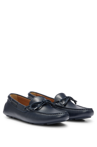 Eve leather loafers - Dark Blue