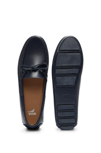 Eve leather loafers - Dark Blue