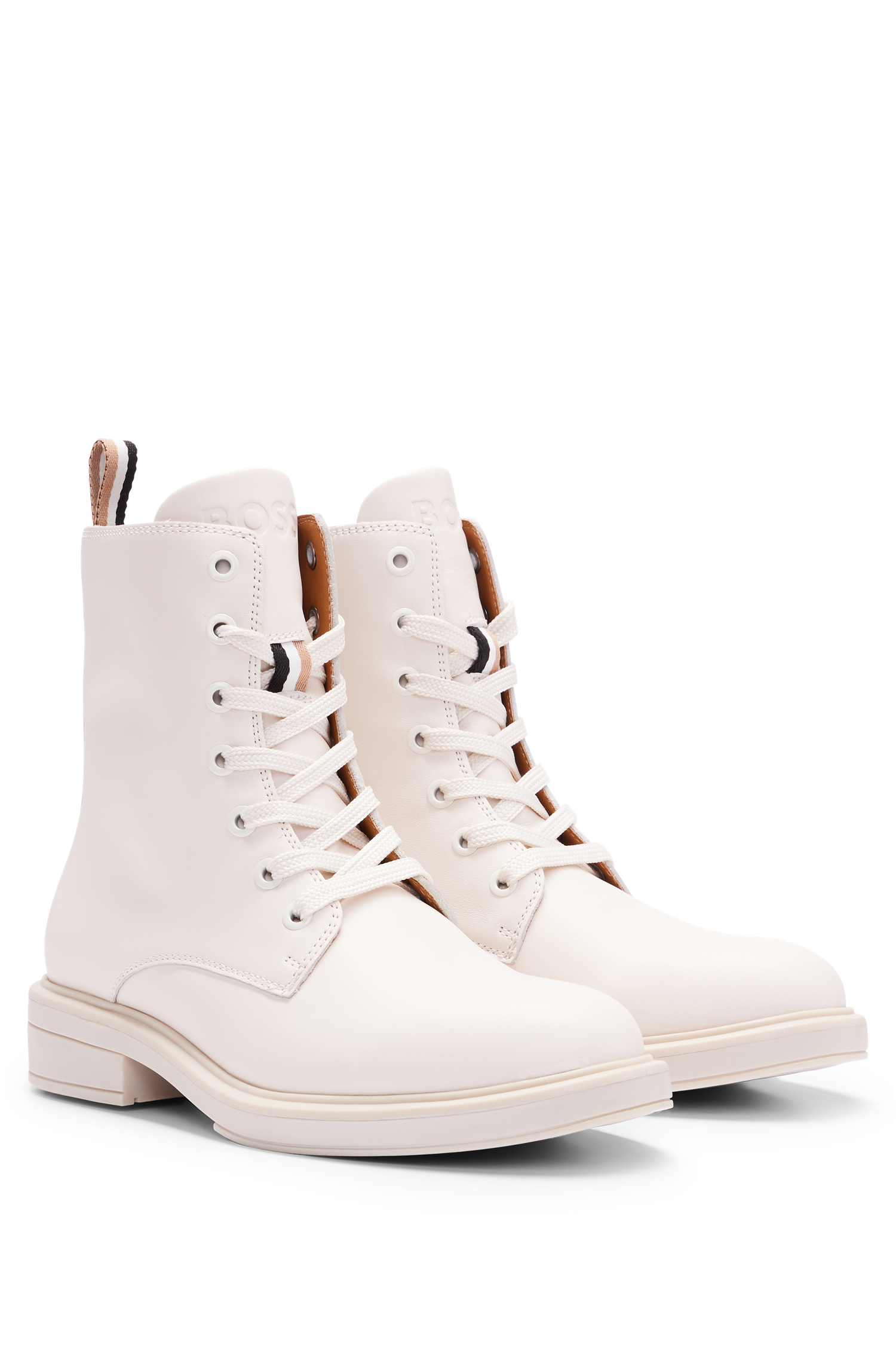 Vapliso ballerinas in leather - Open White
