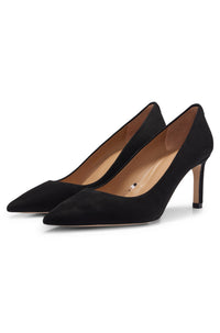 Janet leather court shoes - Black