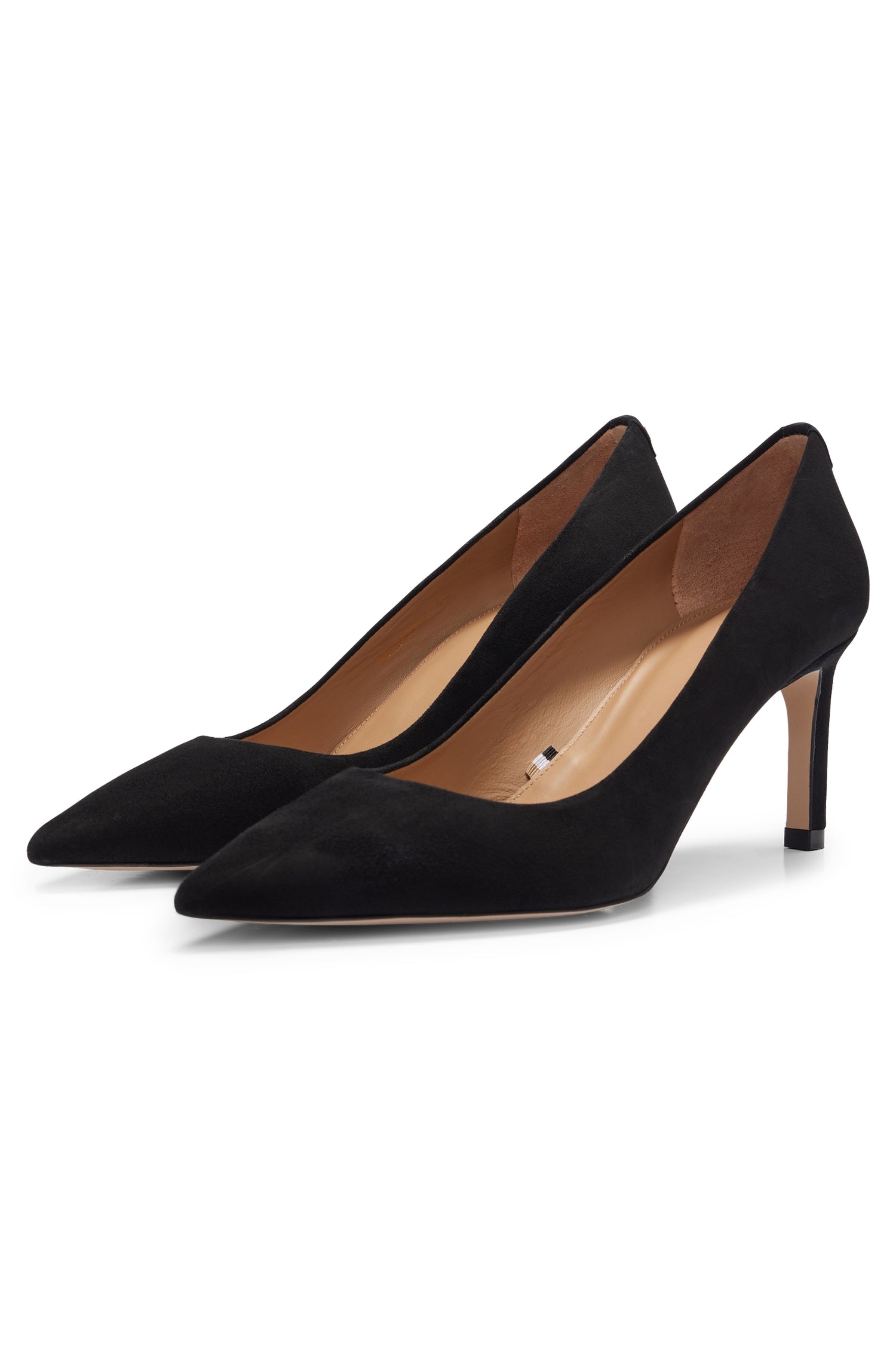 Janet leather court shoes - Black