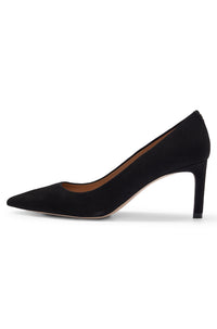Janet leather court shoes - Black