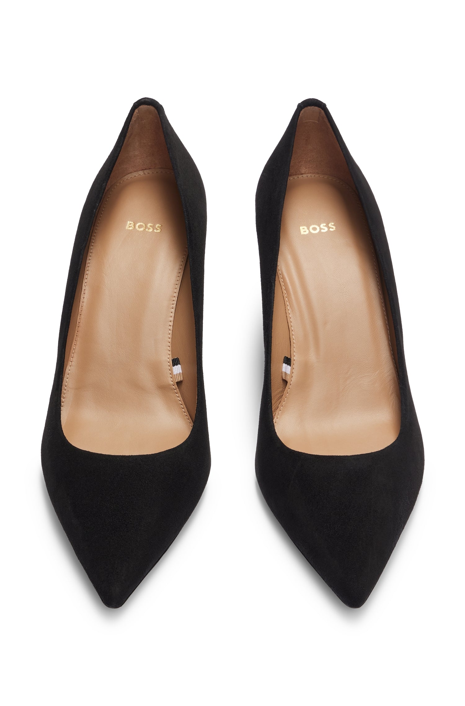 Janet leather court shoes - Black