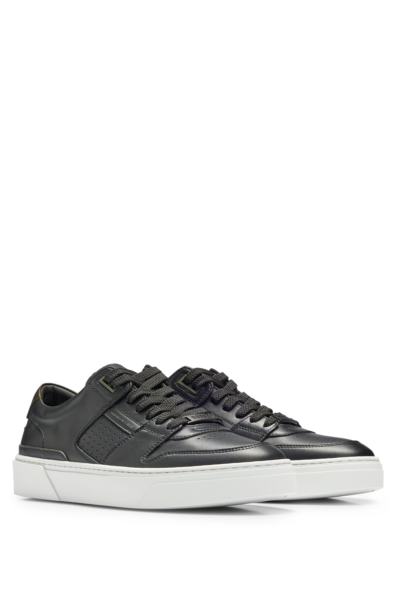 Gary leather trainers - Black