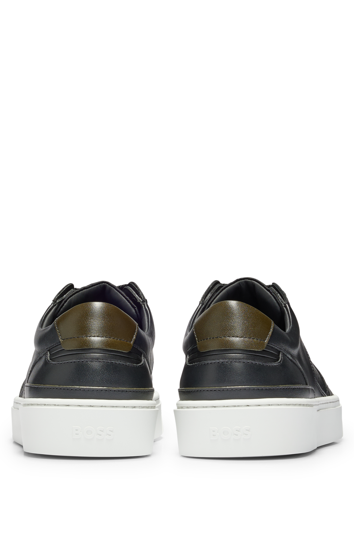 Gary leather trainers - Black