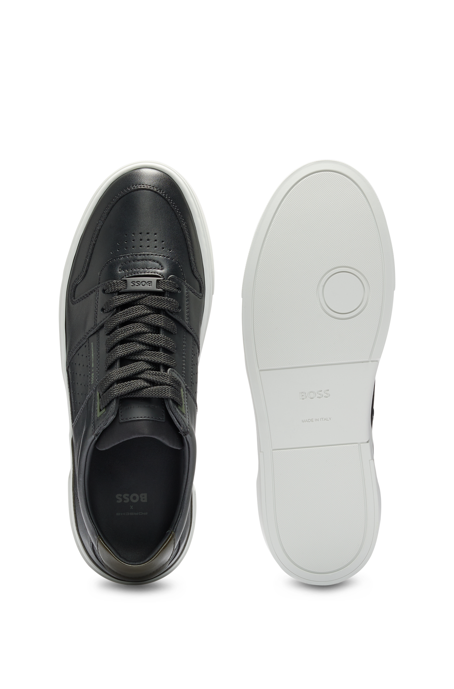 Gary leather trainers - Black