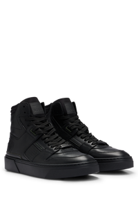 Gary leather trainers - Black