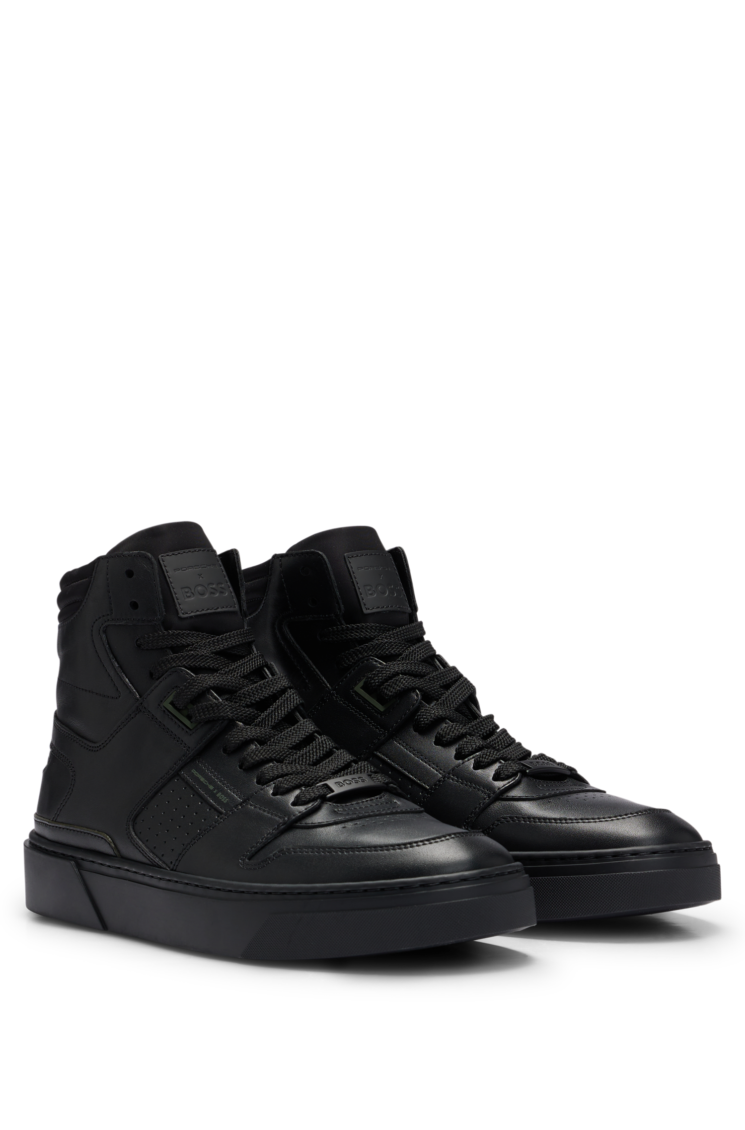 Gary leather trainers - Black