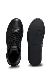 Gary leather trainers - Black