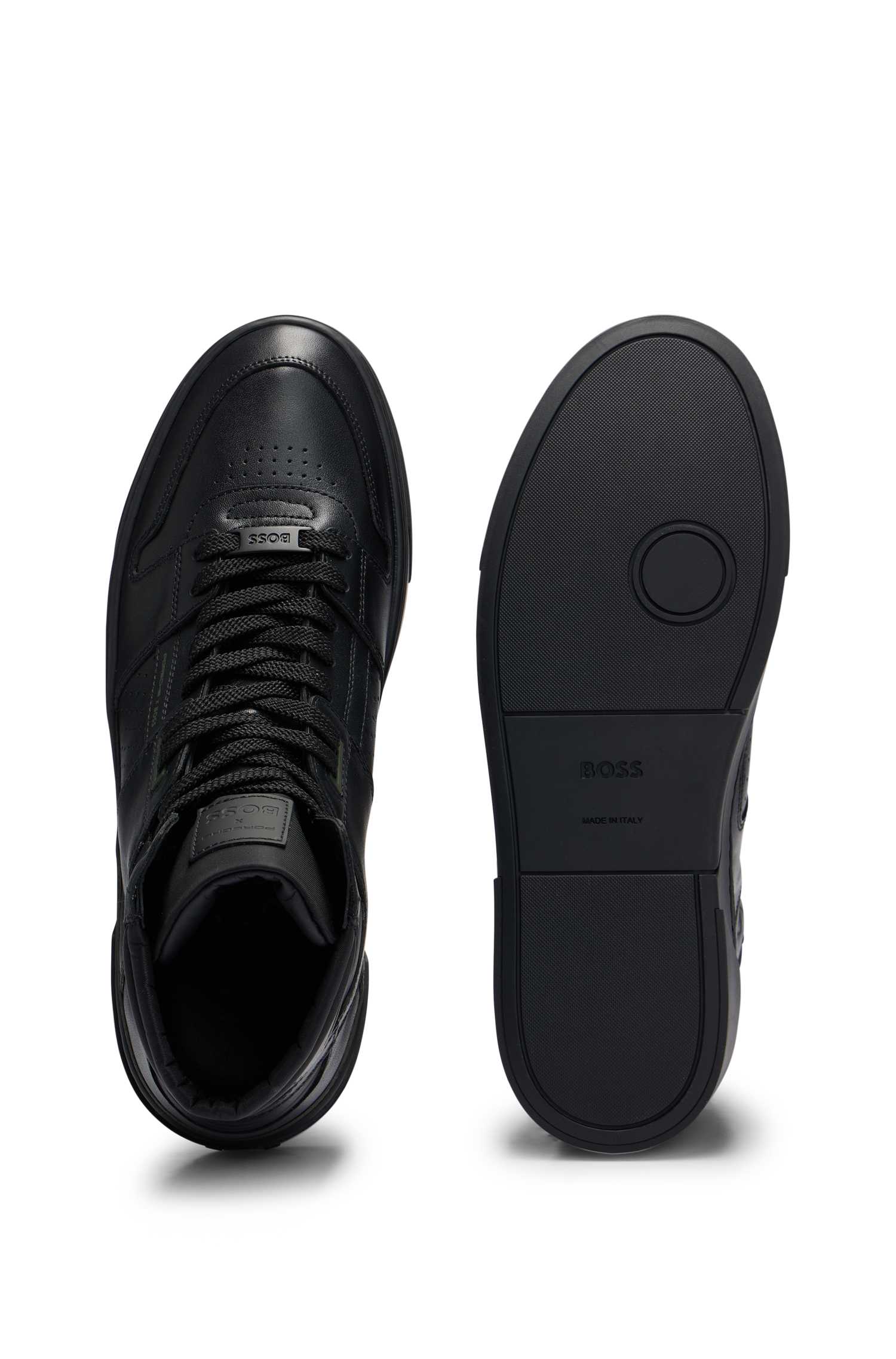 Gary leather trainers - Black