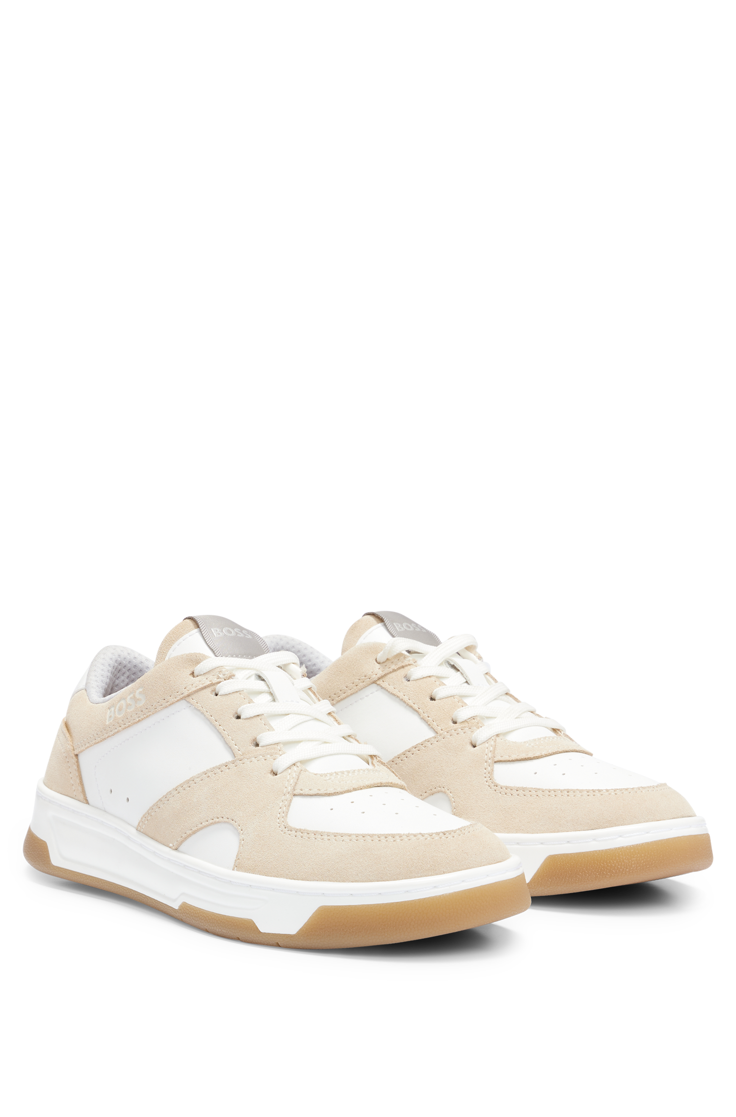 Baltimore leather trainers - Light Beige