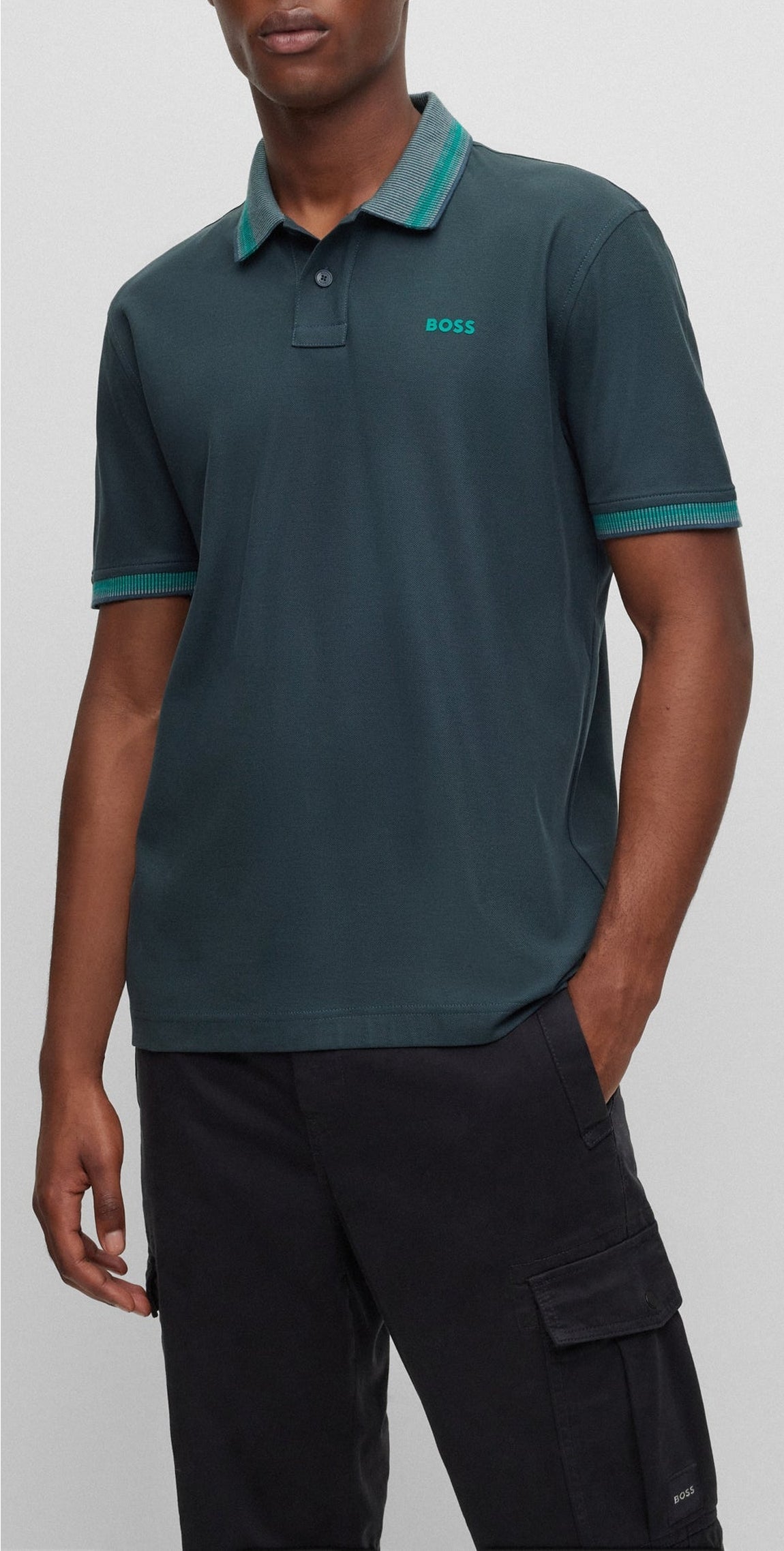 Polo Peglitchknit - Open Green