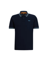 Peglitchknit polo shirt - Dark Blue