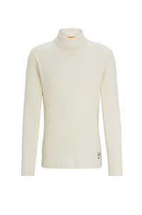 Rollcircular Roll-Neck Jumper - Light Beige