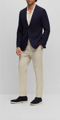 Heston wool blazer - Dark Blue