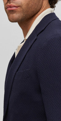 Heston wool blazer - Dark Blue