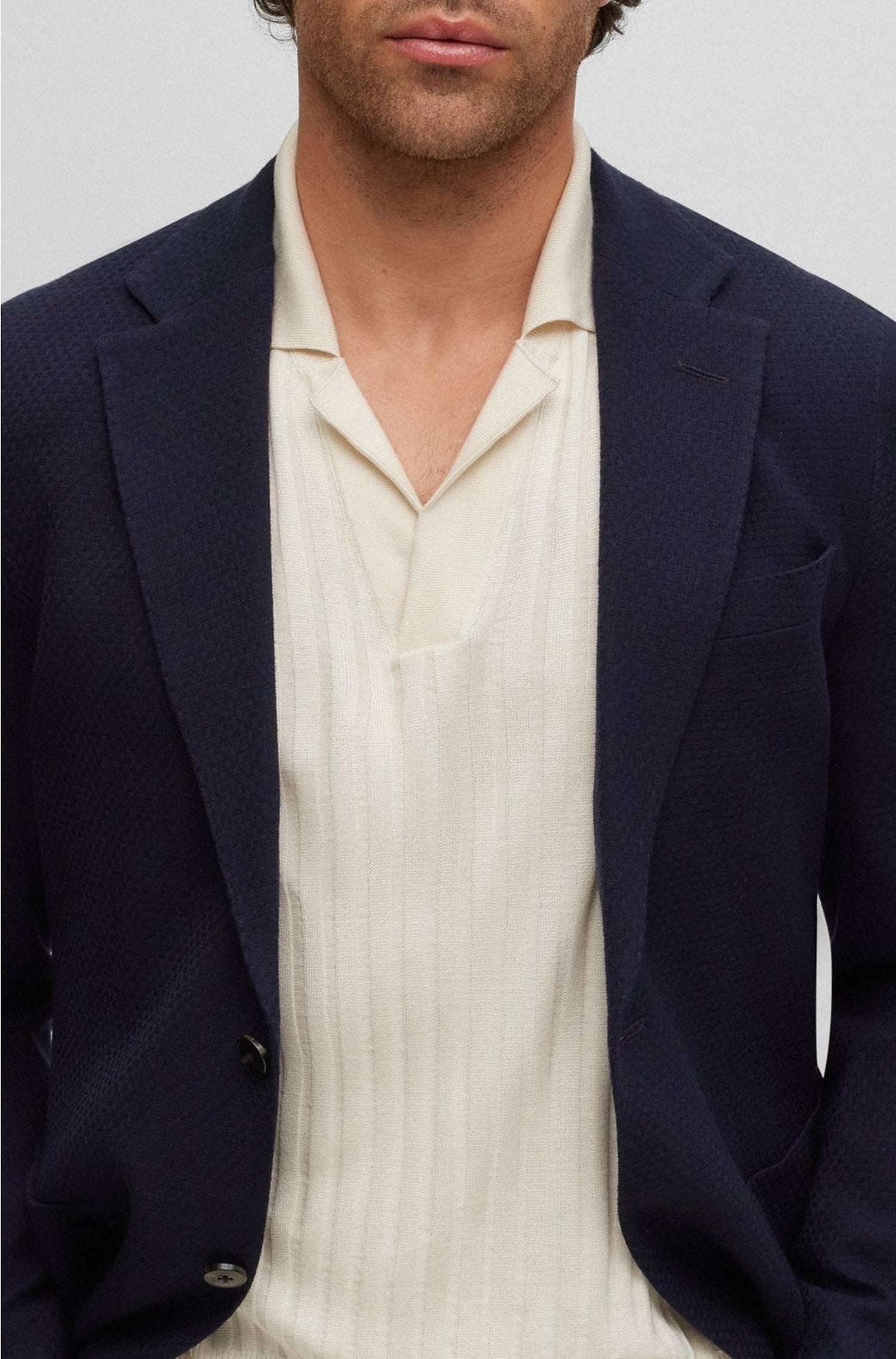 Veste de costume Heston en laine - Dark Blue