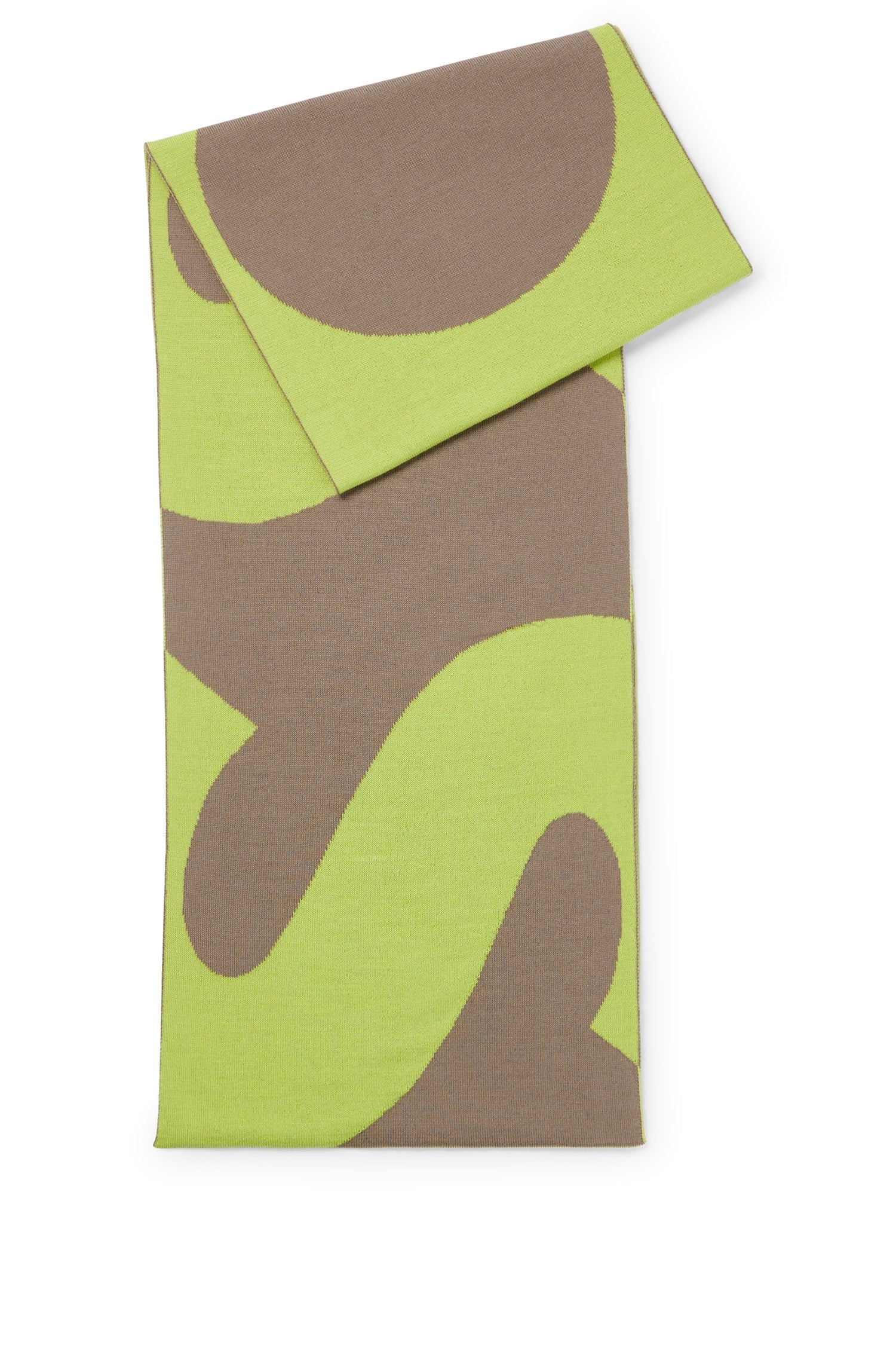 LIGHT & PASTEL GREEN // KNITTED SCARF ACRO_SCARF-X