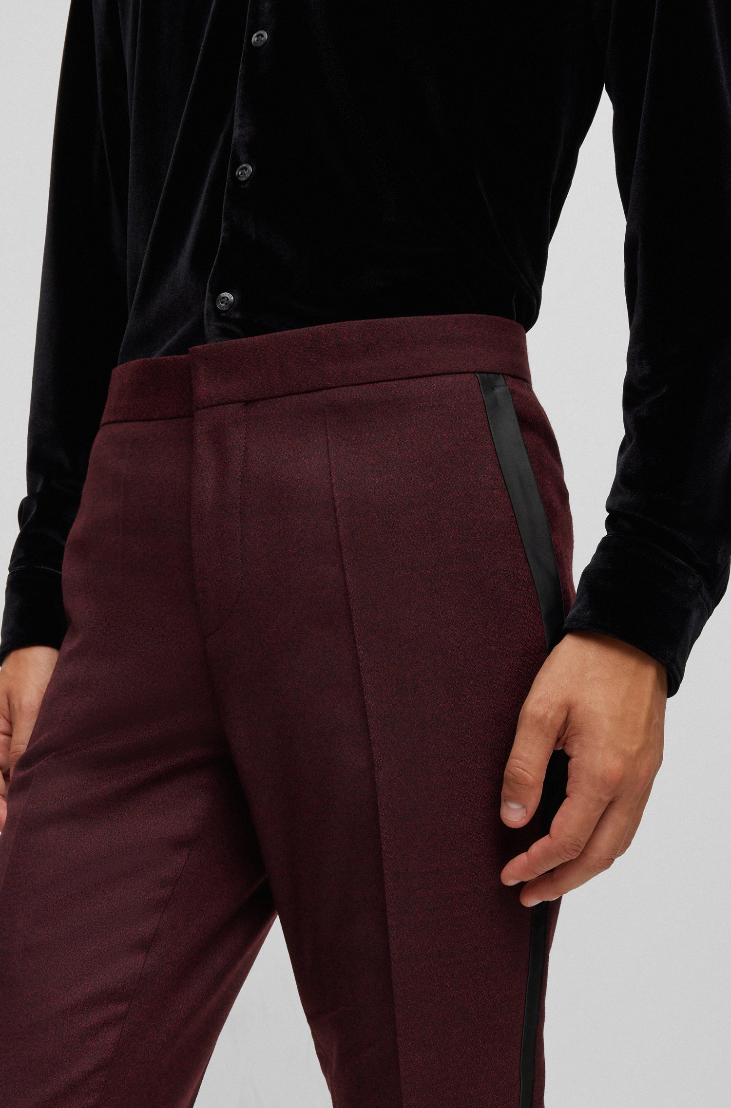 DARK RED // FORMAL TROUSERS GETLIN234E1