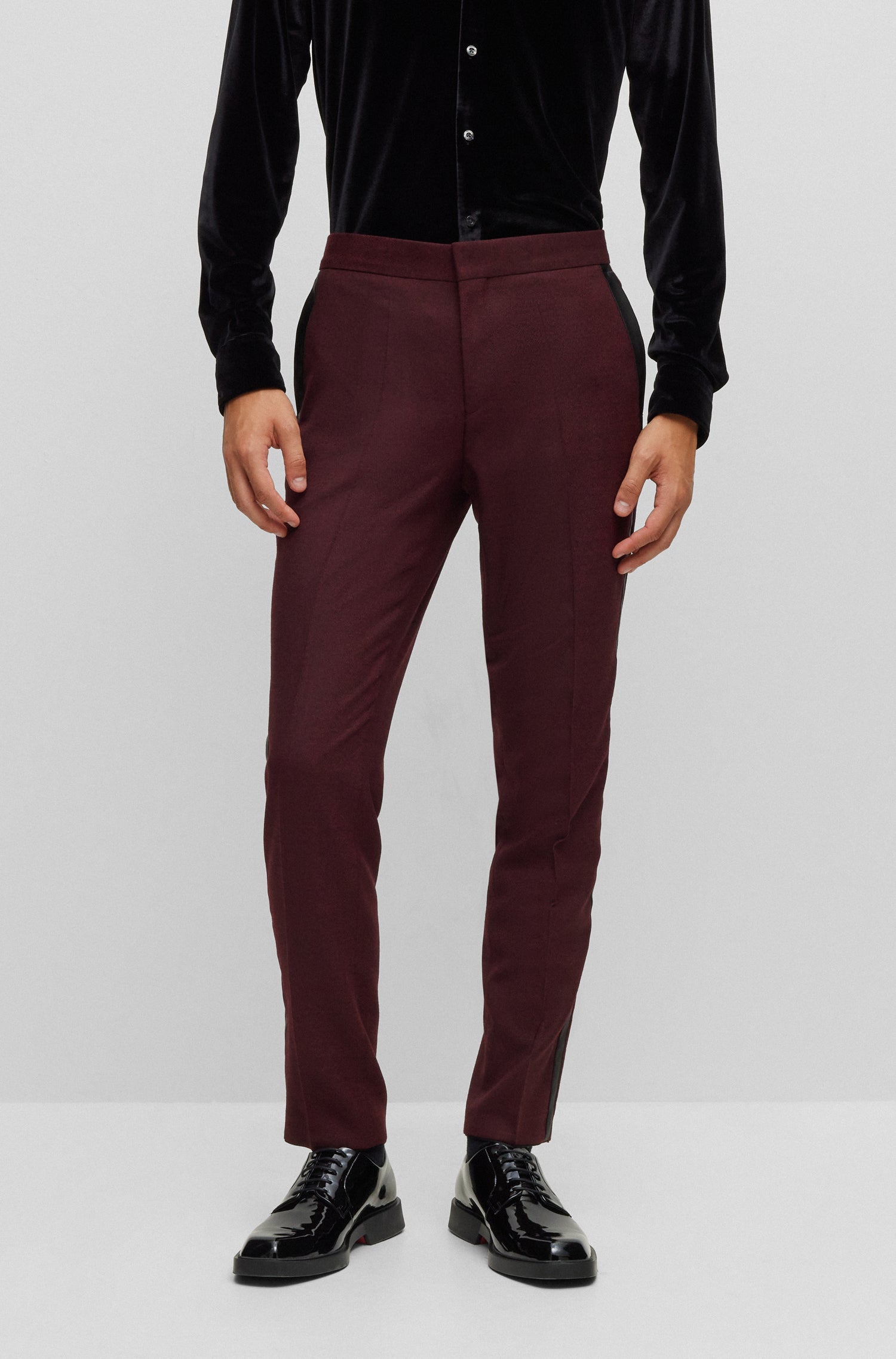 DARK RED // FORMAL TROUSERS GETLIN234E1