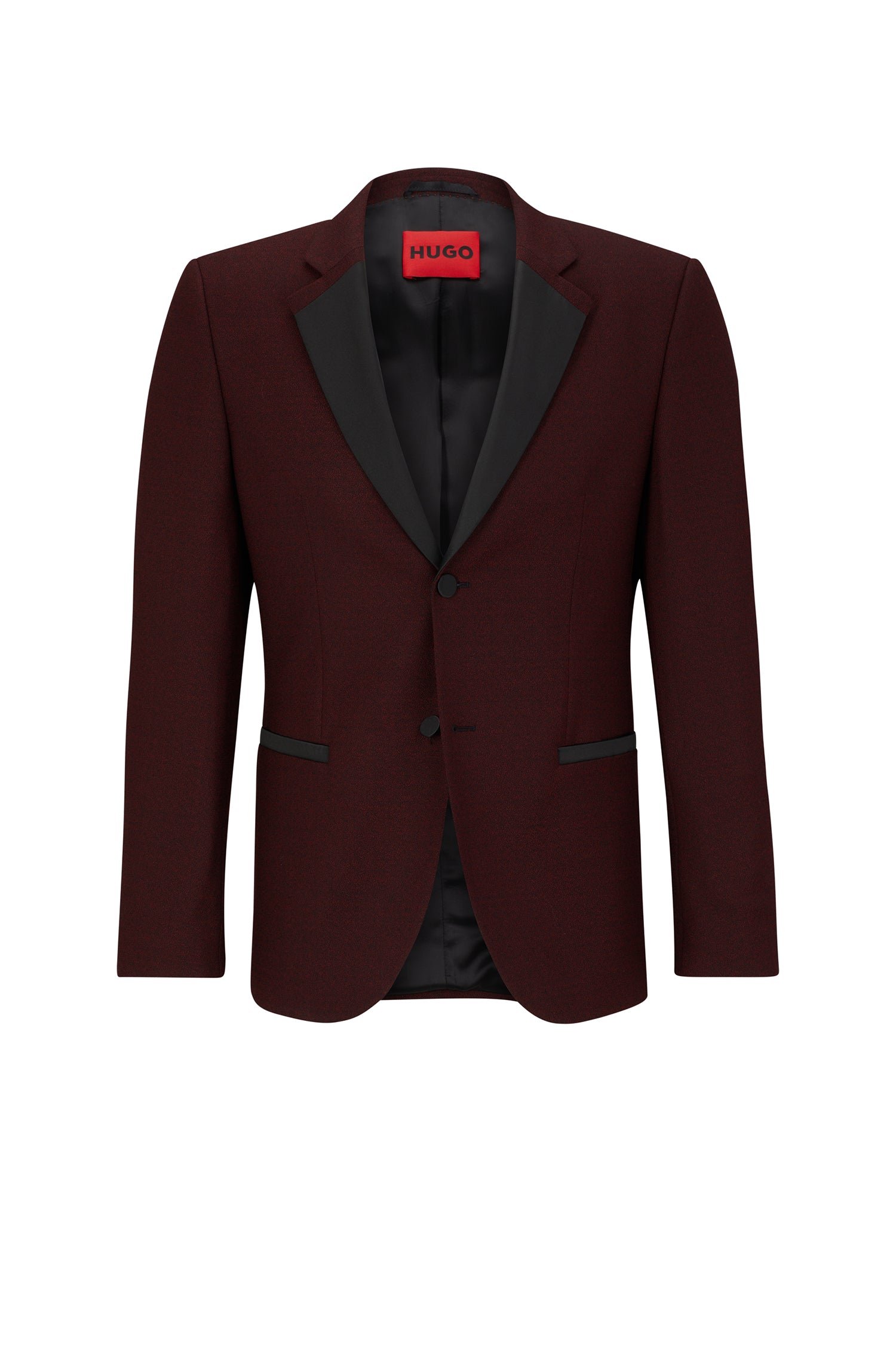 Henry wool blend blazer - Dark Red