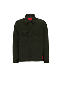 Chemise Enalu oversize en laine mélangée - Dark Grey