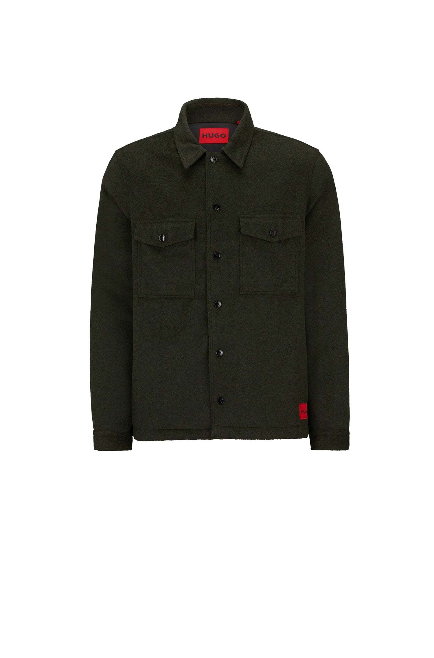 Chemise Enalu oversize en laine mélangée - Dark Grey