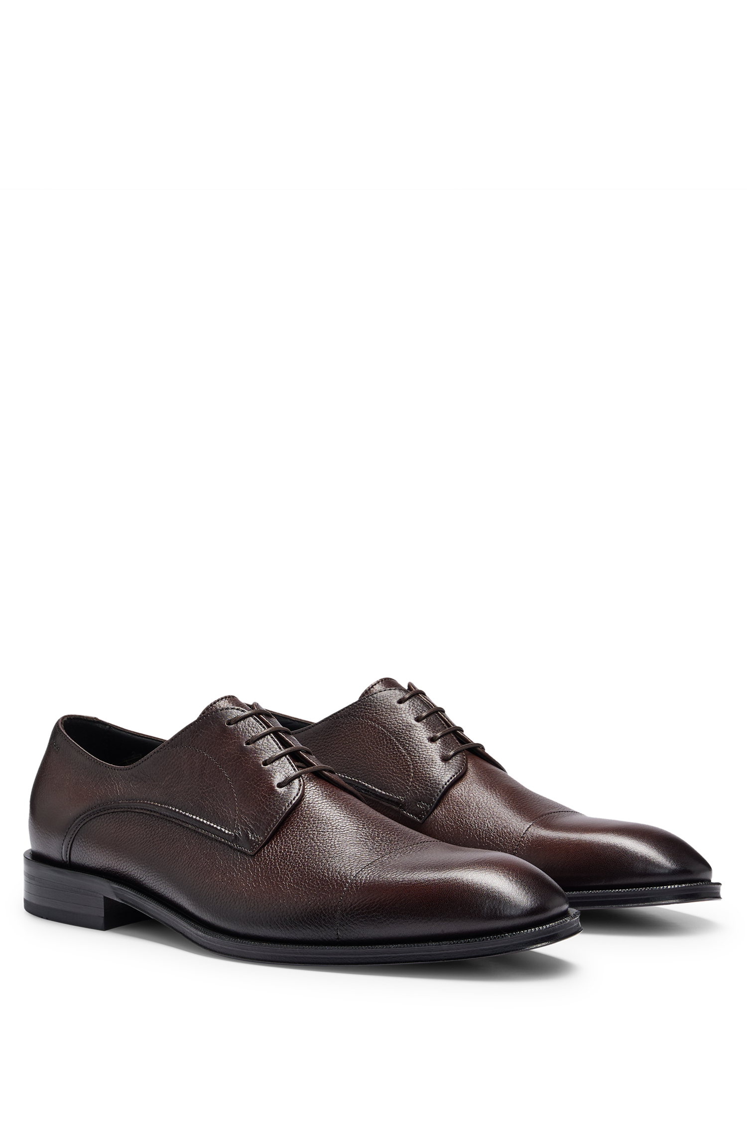 Derrek leather derbies - Dark Brown